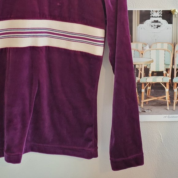 Vintage 90s 725 Originals Purple Velvet Top - Picture 4 of 7